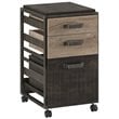 Refinery 3 Drawer Mobile File Cabinet in Rustic Gray - Engineered Wood