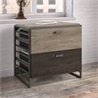 Refinery 2 Drawer Lateral File Cabinet in Rustic Gray - Engineered Wood