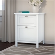 Bush Furniture Broadview 2 Drawer File Cabinet in Pure White