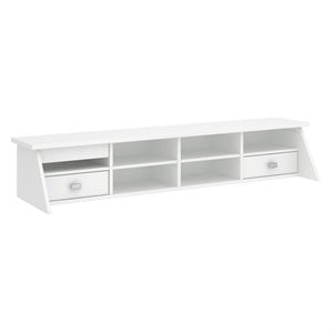 Bush Furniture Broadview Desktop Organizer in Pure White