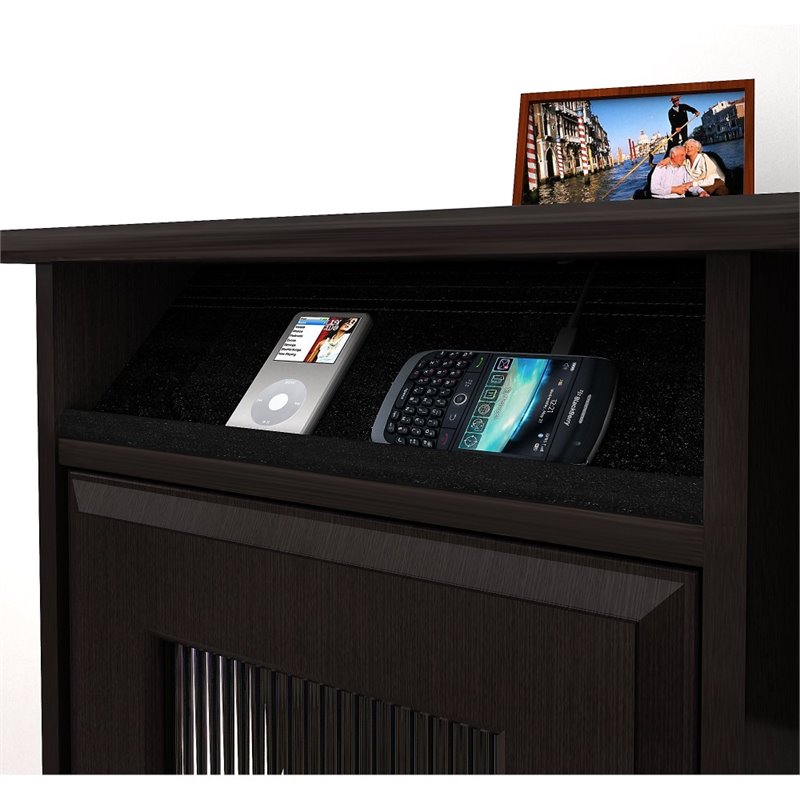 Bush Furniture Cabot L Shaped Desk With Hutch In Espresso Oak Bush Furniture Cabot L Shaped Desk With Hutch In Espresso Oak