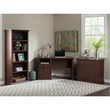 Yorktown Desk with Bookcase & File Cabinet in Antique Cherry - Engineered Wood