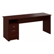 Bush Furniture Cabot 72W Computer Desk with Drawers in Harvest Cherry