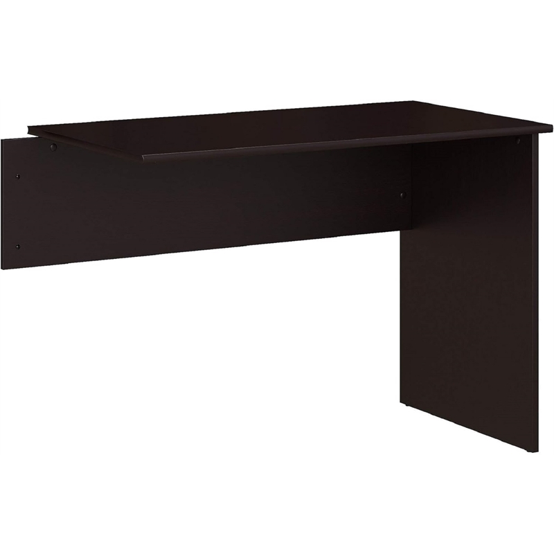 Bush Furniture Cabot Engineered Wood 42W Shell Desk Return in Espresso Oak