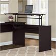 Bush Cabot 42W 3 Position Sit to Stand Desk Return in Espresso Oak