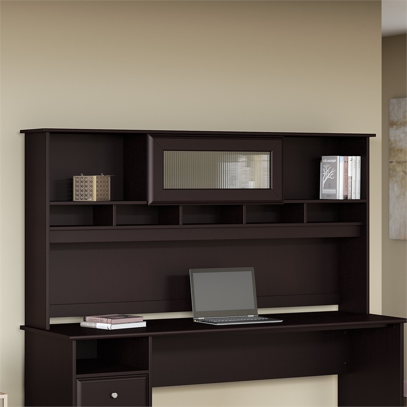 Bush Furniture Cabot Hutch For 72w Computer Desk In Espresso
