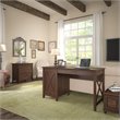 Key West Computer Desk with Lateral File Cabinet in Cherry - Engineered Wood