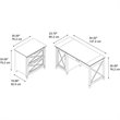 Key West Computer Desk with Lateral File Cabinet in Cherry - Engineered Wood