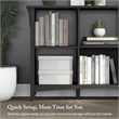 Salinas 6 Cube Organizer in Vintage Black - Engineered Wood