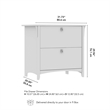 Salinas 2 Drawer Lateral File Cabinet in Vintage Black - Engineered Wood
