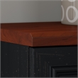 Fairview Small Storage Cabinet with Doors in Antique Black - Engineered Wood