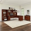 Bush Somerset 72W L Shaped Desk Office Suite in Cherry - Engineered Wood