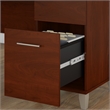 Bush Furniture Somerset 60W Office Desk with File Cabinet and Bookcase in Cherry