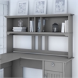 Bush Furniture Salinas 60W Hutch for L Shaped Desk in Cape Cod Gray