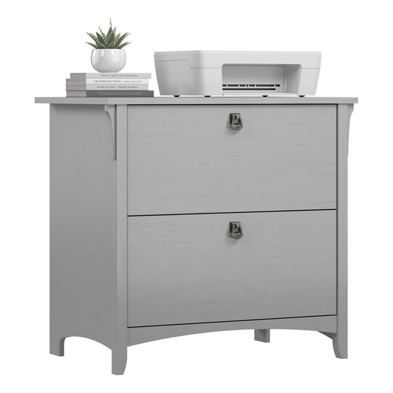 Salinas 2 Drawer Lateral File Cabinet in Cape Cod Gray - Engineered Wood