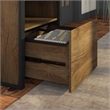 Bush Furniture Latitude Printer Stand File Cabinet in Rustic Brown