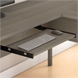 Bush Furniture Somerset 60W L Desk with Hutch in Ash Gray - Engineered Wood