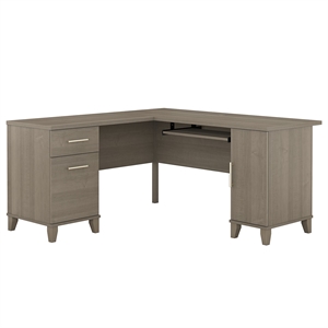 bush furniture somerset 60w l shaped desk with storage - engineered wood