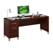 Somerset 72W Office Desk with Drawers in Hansen Cherry - Engineered Wood