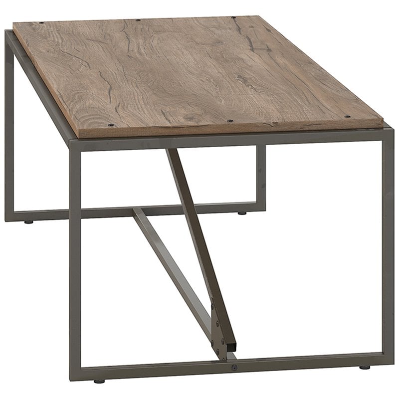 Bush Furniture Refinery Coffee Table In Rustic Gray Rft148rg 03