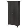 Bush Furniture Salinas Kitchen Pantry Cabinet with Doors in Vintage Black