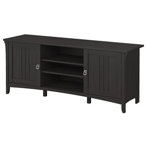 Bush Furniture Visions Tall Corner TV Stand in Black 