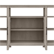 Bush Furniture Key West Tall TV Stand with Set of 2 Bookcases in Washed Gray
