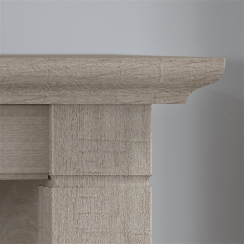 bush furniture key west coffee table with storage washed gray