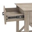 Bush Furniture Key West Console Table with Drawers & Shelves in Washed Gray