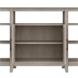 Bush Furniture Key West Tall TV Stand for 65 Inch TV in Washed Gray