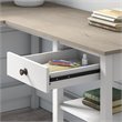 Bush Furniture Mayfield 60W L Shaped Desk with Organizer and 6 Cube Bookcase