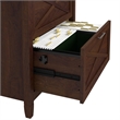 Bush Furniture Key West 60W L Shaped Desk with 2 Drawer Lateral File Cabinet