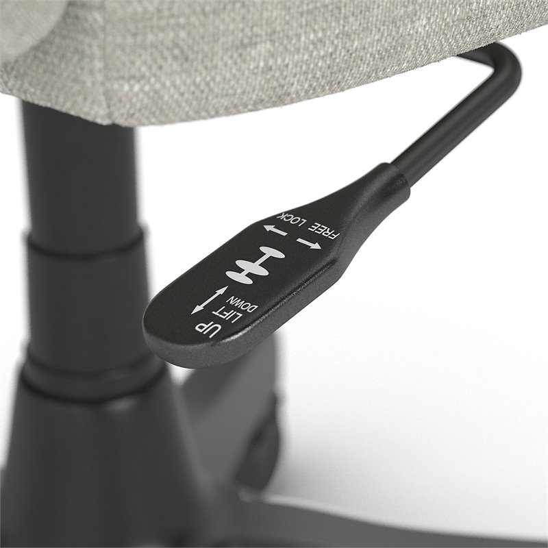 Bush Key West Engineered Wood Writing Desk with Office Chair in White