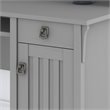 Bush Salinas Engineered Wood L-Shaped Desk and Chair Set in Cape Cod Gray