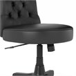 Bush Salinas Mid Back Faux Leather Office Chair in Vintage Black