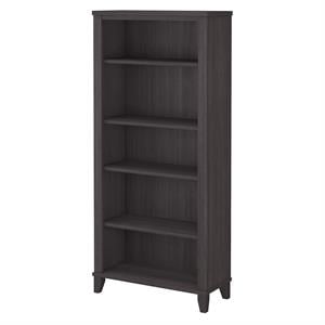 Somerset 5 Shelf Bookcase in Storm Gray - Engineered Wood
