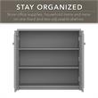 Fairview Small Storage Cabinet with Doors in Cape Cod Gray - Engineered Wood