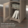 Cabot 60W L Shaped Computer Desk with Storage in Ash Gray - Engineered Wood
