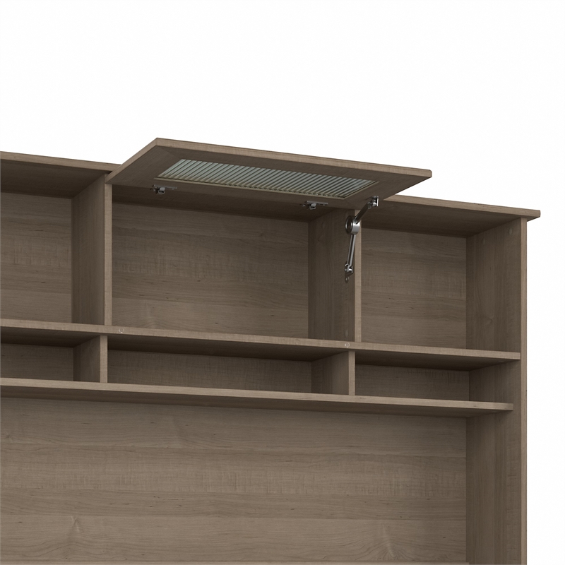 Bush Business Furniture Cabot 60W Hutch in Ash Gray - Engineered Wood