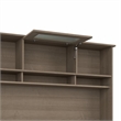 Bush Business Furniture Cabot 60W Hutch in Ash Gray - Engineered Wood