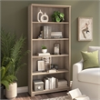 Cabot Tall 5 Shelf Bookcase in Ash Gray - Engineered Wood