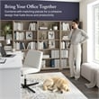 Cabot Tall 5 Shelf Bookcase in Ash Gray - Engineered Wood