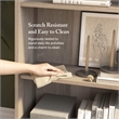 Cabot Tall 5 Shelf Bookcase in Ash Gray - Engineered Wood
