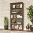 Bush Business Furniture Cabot 5 Shelf Bookcase in Ash Gray - Engineered Wood