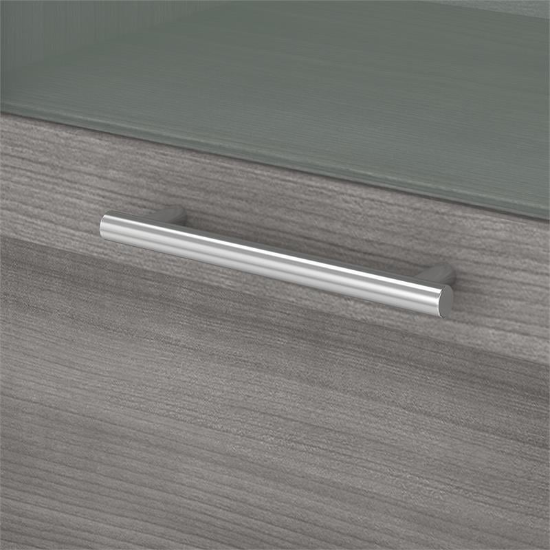Somerset 60W Desk Hutch in Platinum Gray - Engineered Wood