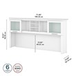 Somerset 72W Desk Hutch - Engineered Wood