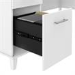 Somerset 60W L Shaped Desk with Storage - Engineered Wood