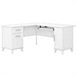 Somerset 60W L Shaped Desk with Storage - Engineered Wood