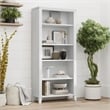 Somerset Tall 5 Shelf Bookcase in White - Engineered Wood