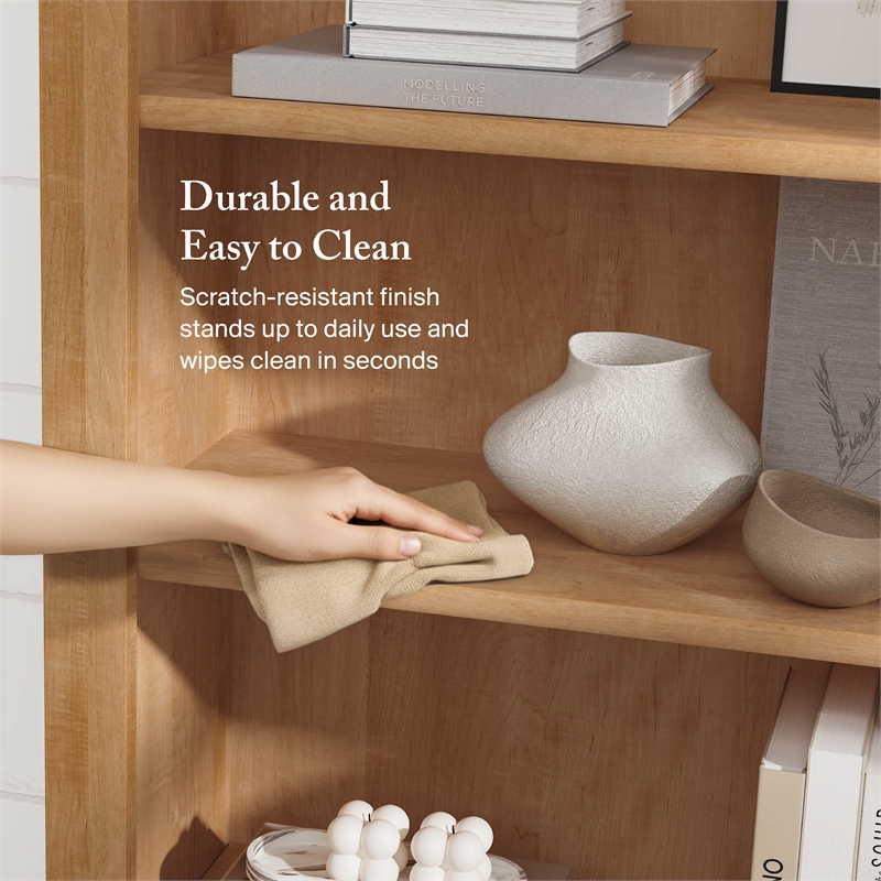 Somerset Tall 5 Shelf Bookcase in Maple Cross - Engineered Wood